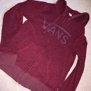 Maroon Vans Sweater